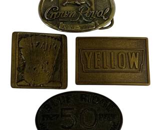 4035 - 4 Vintage Belt Buckles