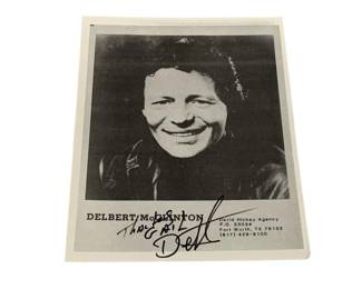 4295 - Delbert McClinton Signed Phoito 11 x 8.5