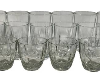 4099 - 18 Pc Set Drinking Glasses 6", 5", 3.5"