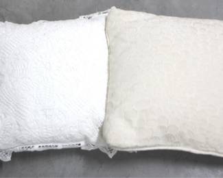 7664 - 2 Throw Pillows - 13" x 13"