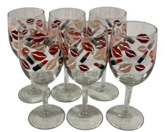 4100 - 6 Wine Glasses 7"