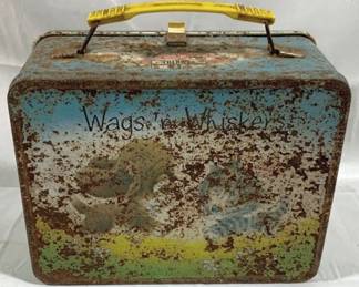 2756 - Wags 'n Whiskers Metal Lunchbox - 7" x 9" x 4"