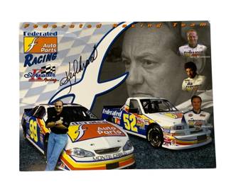 4042 - Ken Schrader Signed Hero Card 11 x 9