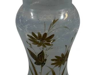 8348 - Painted Glass Pitcher 11"
