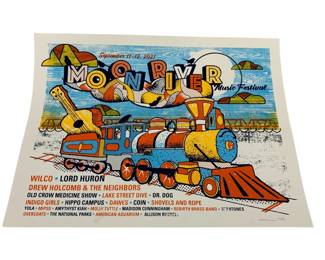 .4067 - 2021 Moon River Festival Concept Poster Lithograph #123/300 signed