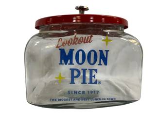 1921 - Moon Pie Glass Store Jar 8 x 8 x 8