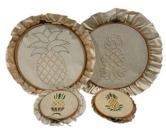 4256 - 4 Pineapple & Candlewick Loops 12.5" & 6.5"