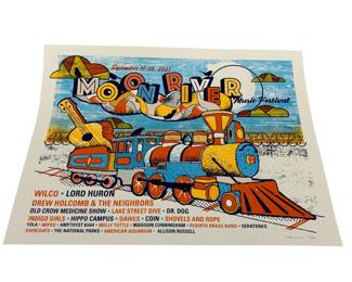 4070 - 2021 Moon River Festival Concept Poster Lithograph #119/300 signed