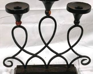 2644 - Metal Candle Holder - 12 x 5 x 14