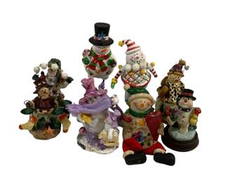 4198 - 8 Snowman Figures