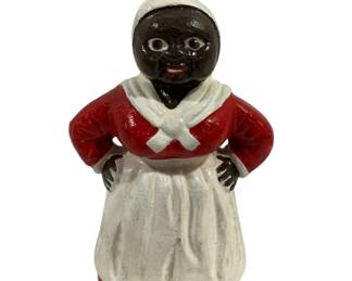 1899 - Aunt Jemima Cast Iron Bank 5.5" Tall