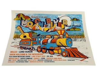 4073 - 2021 Moon River Festival Concept Poster Lithograph #164/300 signed