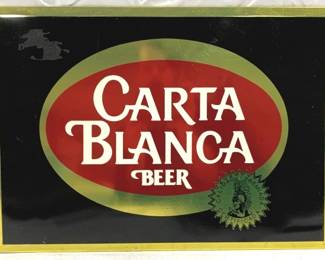 2243 - Carta Blanca Beer Metal Sign - 12" x 16.5"