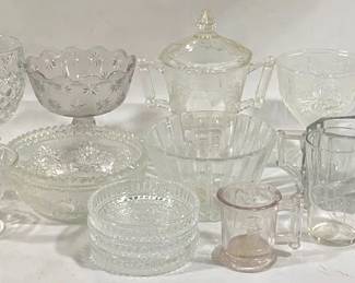 8051 - Lot of Assorted Glass Items