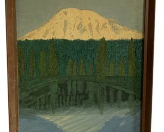 1800 - Framed Painting 17 x 13