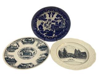 4273 - 3 Collector Plates 9" & 10"