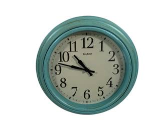 4225 - Sharp Wall Clock 11" You are buying a used as-is electric/electronic item. We do not guarantee all components are present, and if it is not expressly stated, it is untested.