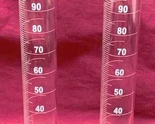 2849 - 2 100ml Graduated Cylinders - 10.5" Tall