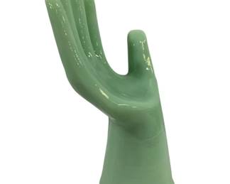 1945 - Jadeite Hand Jewelry Holder 7.5 x 3