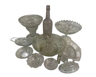 8239 - Assorted Pressed Glass