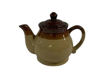4200 - Brown Stoneware Teapot 6.5"