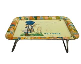 4167 - 1982 Holly Hobbie Folding Tray 6.5 x 17.5 x 12.5