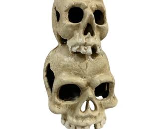 1909 - Cast Iron Skull Decor 7"
