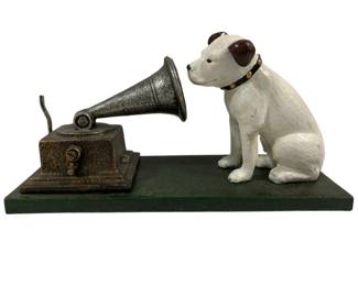1914 - Cast Iron Nipper Dog & Victrola 5 x 9