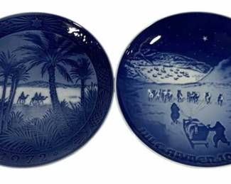 8139 - Pair Royal Copenhagen 7.5" Plates 1972