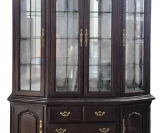 1848 - Thomasville 2 Part Breakfront, no shelves 82 x 64 x 19