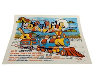4074 - 2021 Moon River Festival Concept Poster Lithograph #163/300 signed
