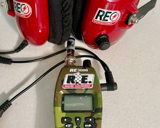RE 3000 racing scanner with headphones