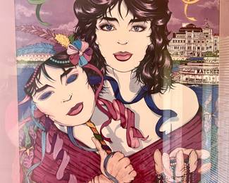 Mardi Gras New Orleans vintage poster 1989