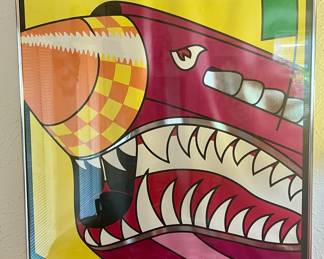 Airfare Addison Airport vintage poster.