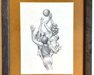 Vintage Original Drawing Of Basketball Players
Lot #: 132