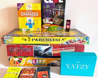 Board Games & Card Games: Parcheesi, Harry Potter, Life, Mini Clue & More
Lot #: 147