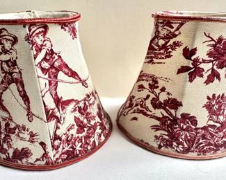 2 Vintage Small Toile Lamp Shades
Lot #: 79