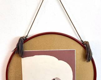 1960s Japanese Kabuki Art, Cut Paper Collage In Round Frame
Lot #: 19