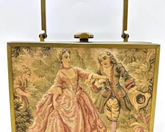Vintage Tyrolon NY Metal Bag With Quilted French Victorian Tapestry
Lot #: 103
