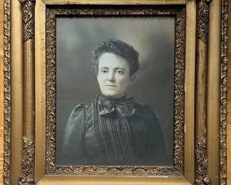 Vintage Photograph Portrait Of Woman In Ornate Gilded Frame, Signed E.J. Davis Philadelphia
Lot #: 56