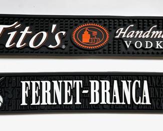 2 Rubber Bar Rail Mats: Tito's Handmade Vodka & Fernet-Brance
Lot #: 124