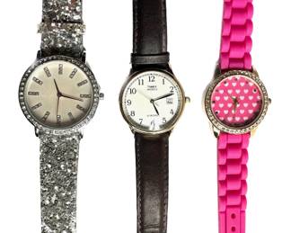 3 Watches: Timex Indiglo, Jessica Carlyle & Geneva
Lot #: 64