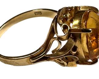 New In Box Topaz 18K Gold Ring, Japan, Size 6
Lot #: 6
