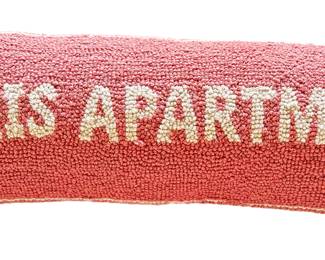 Vintage Paris Apartment Hooked Wool Throw Pillow
Lot #: 41