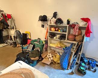 (SOME ITEMS SOLD) Sports equipment, school supplies