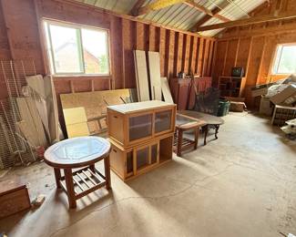 Various shelving, furniture, billiards