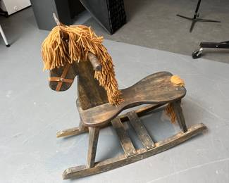 (SOLD) Antique rocking horse