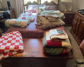 Full bed -$75 
Dresser & nightstand - $75 for both 
