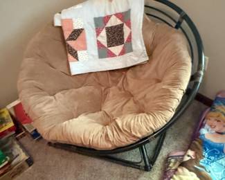 Rocking papasan chair - $125 