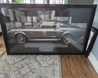 Framed print on canvas 64.5 X 39